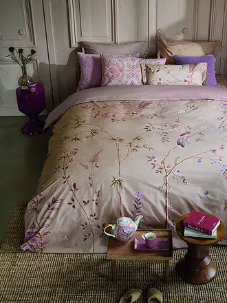 PIP STUDIO | Perkal Bettwäsche BAMBOO BLOSSOM 70x90cm/140x200cm Khaki | camel